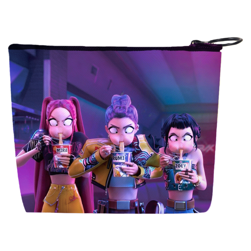 Auraquise - Vente Porte-monnaie – enfant - Nouveau porte-monnaie imprimé mini porte-monnaie petit portefeuille portable porte-clés & porte-cartes d'anime Chasseurs de Démons K-Pop4