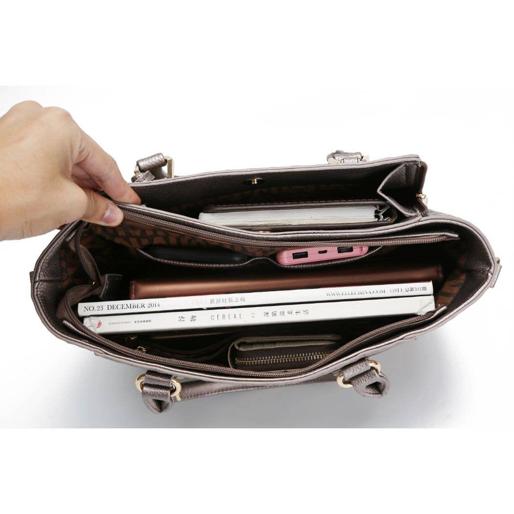 MKF Collection – wholesale Satchel – Women's – Cairo M Signature Vegan Leather Satchel Women  bag By Mia K19