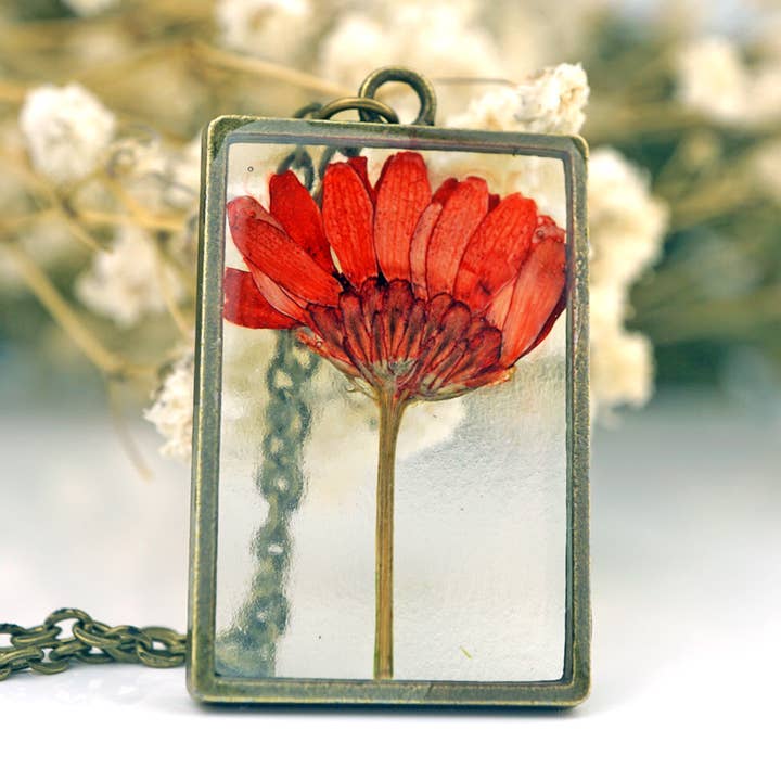 Geboorte bloem halsketting november voor wholesale door The Pretty Pickle