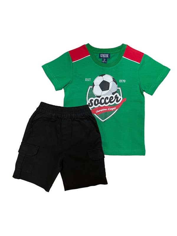 Unik - Wholesale Top & Short Set - Kids - Soccer Short Set 5-82