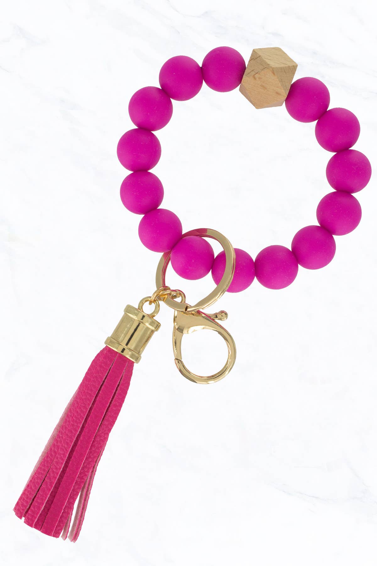 Suzie Q USA - Vente Porte-clés – femme - Porte-clés anneau avec perles en silicone colorées21