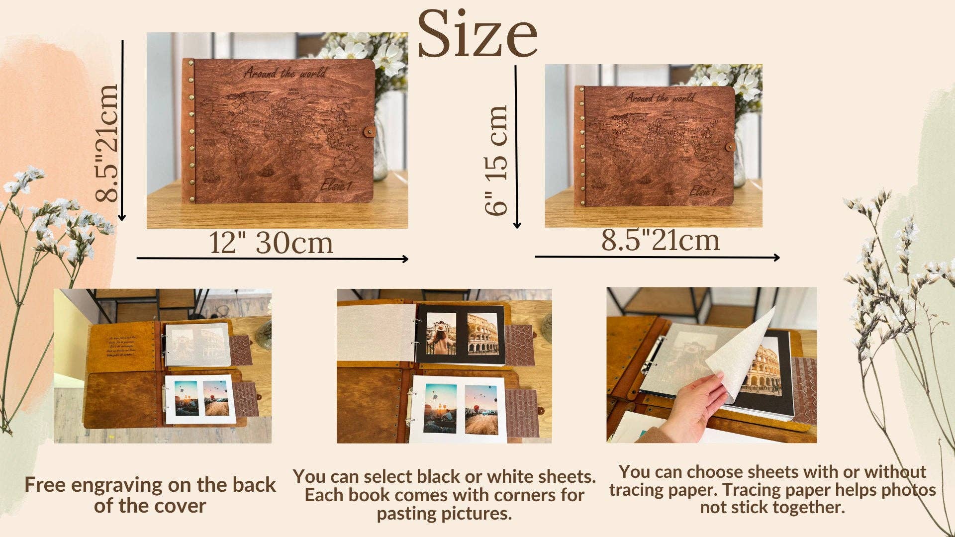 Cherish Deal - Vendita all'ingrosso Album fotografici - Il nostro album fotografico della luna di miele alle Hawaii in pelle Il nostro libro delle avventure8