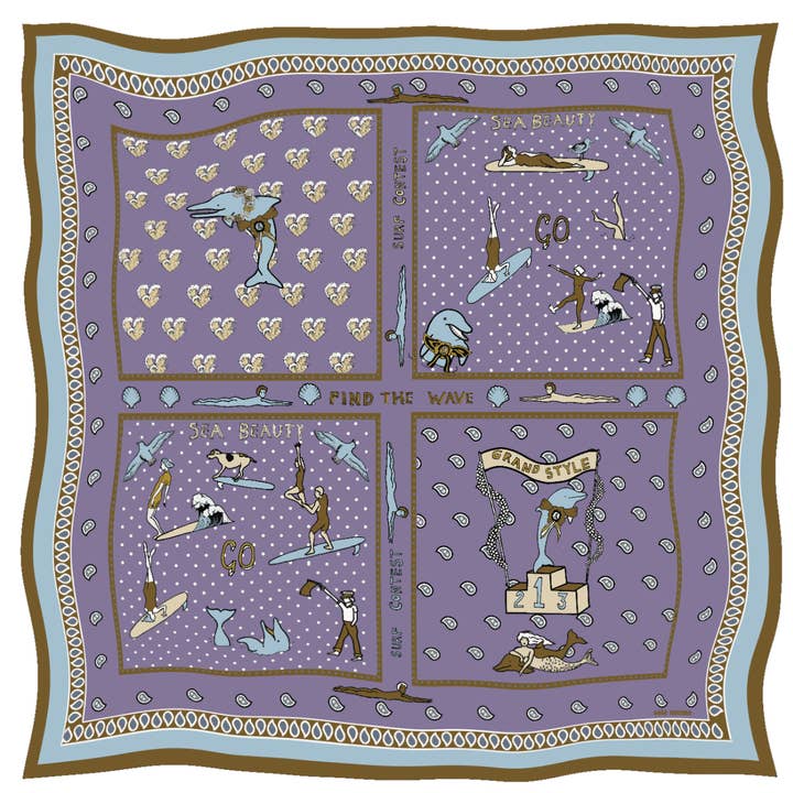 Sea beauty lila for wholesale by SOIE-MEME