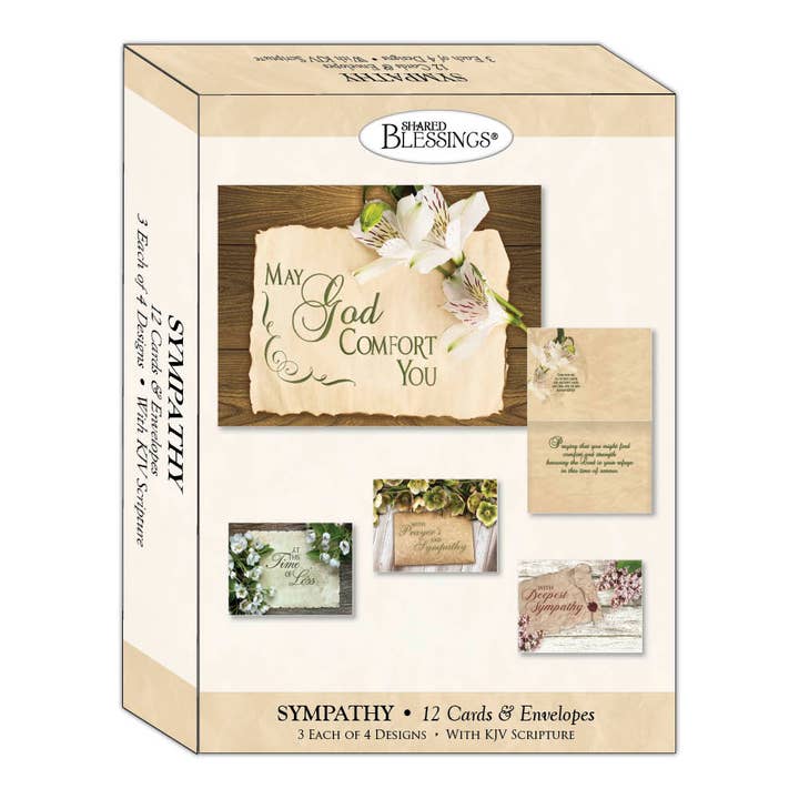 Crown Point Graphics - Wholesale Sympathy Card - Vintage Floral - Boxed Assorted Sympathy1