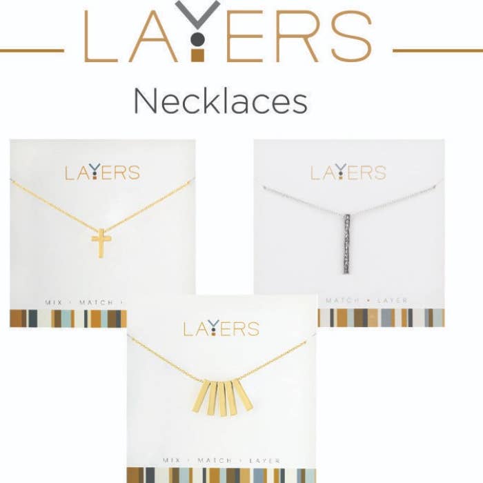 Layers Necklaces Full Refill Kit - 38 Styles, 76pcs for wholesale by Center Court