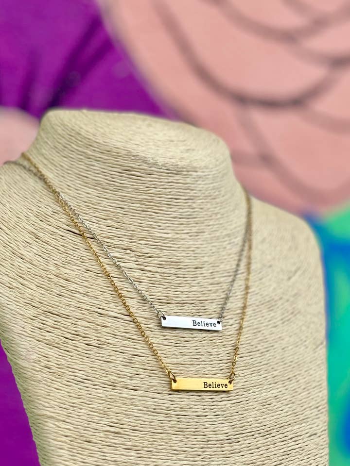 Collares Believe reversibles para venta al por mayor de Briano Wholesale