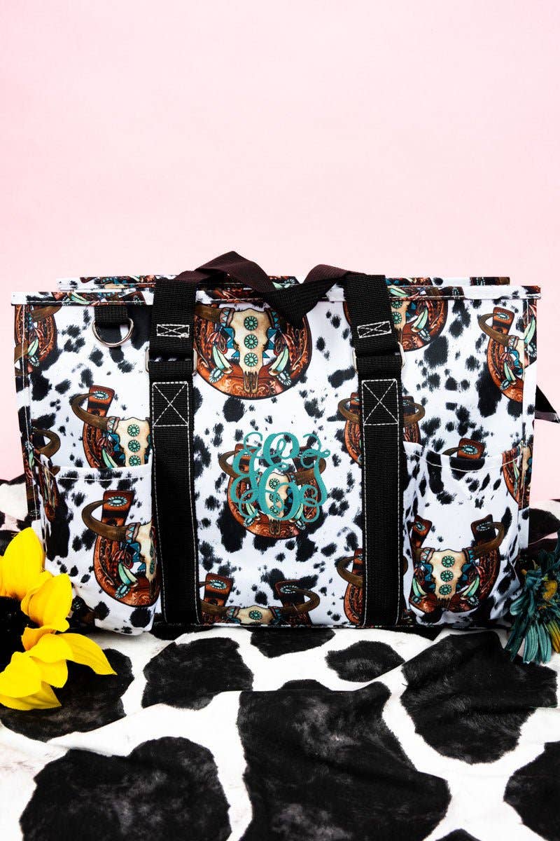 Wholesale Accessory Market - Vente Tote bag – femme - NGIL Corpus Christi Cow Utility Tote avec bordure noire2