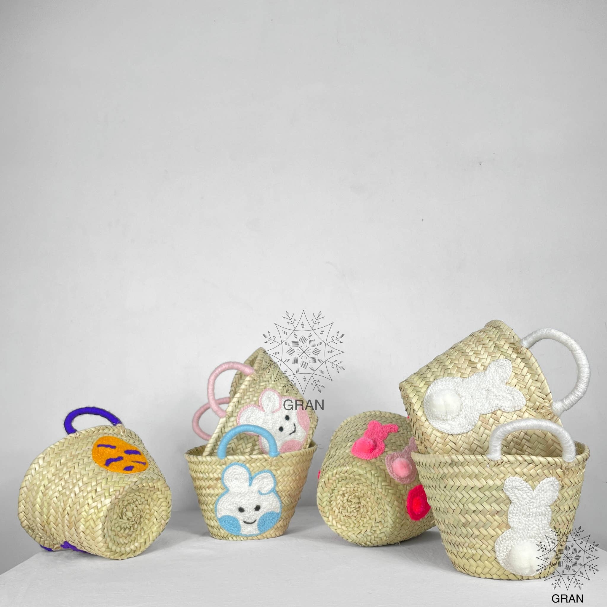 Gran Wholesale – wholesale Basket – Kids & baby – Easter Straw Basket, Personalized Easter Gift For Kids.2