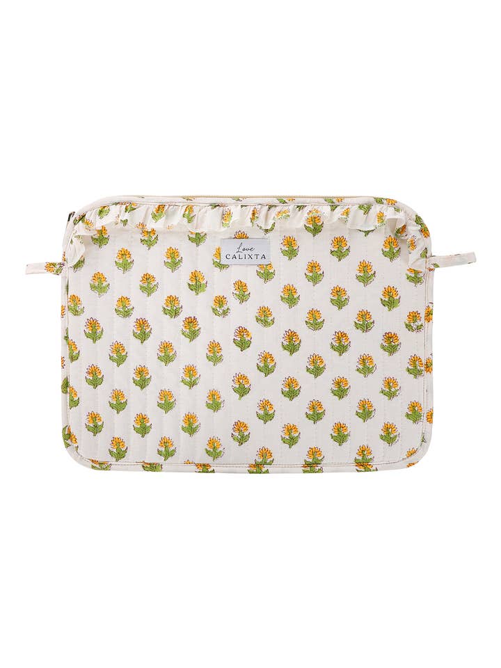 Funda para portátil con flores amarillas para venta al por mayor de Love Calixta