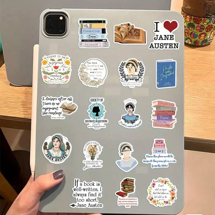 Magnifique Hearts - Wholesale Sticker - Jane Austen Stickers - Waterproof for Bottles, Laptops3