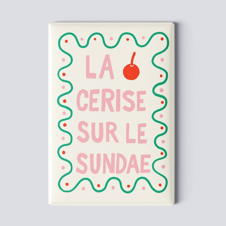 Magnet - Körsbäret på sundaén för wholesale av Studio Toute