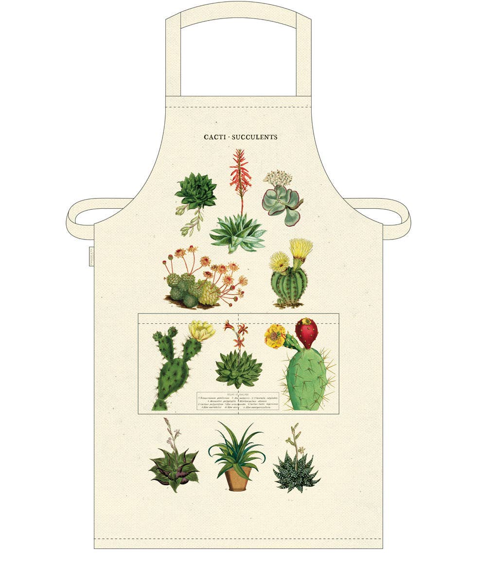Bobangles - Wholesale Apron - Cavallini Apron - Cacti Succulents