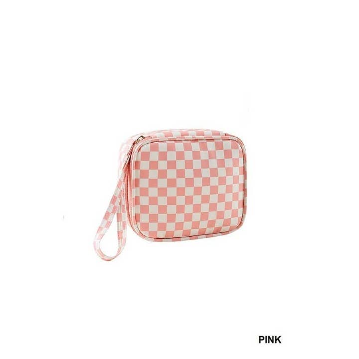 Vanilla Monkey - Wholesale Makeup/Cosmetic Bag - Checkered Cosmetic Makeup Travel Case2