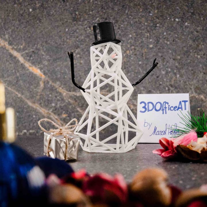 3DOfficeAT - Venta al por mayor Decoración navideña - Escultura decorativa de muñeco de nieve navideño1