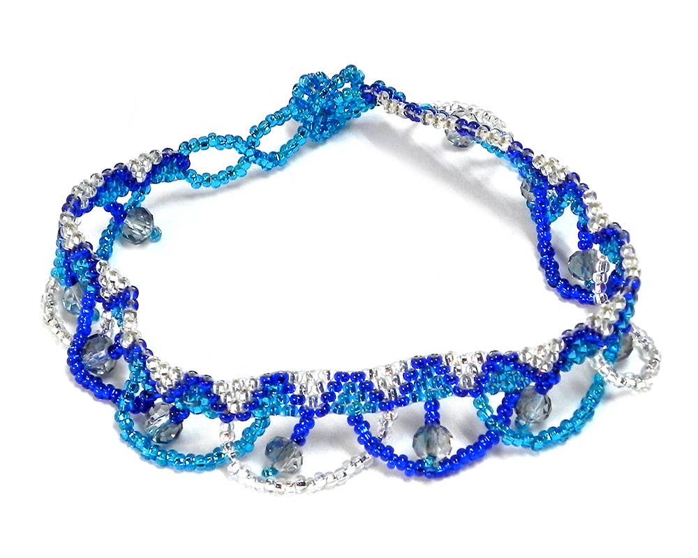 Pichincha - Wholesale Anklet - Guatemalan Crystal Beaded Loop Fringe Seed Bead Anklet8