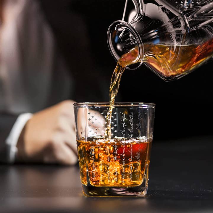 Old Southern Brass - Wholesale Decanter - 2nd Amendment Decanter Whiskey Glass Gift Set3