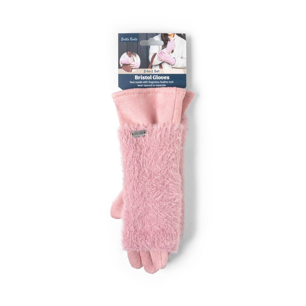 DM Merchandising - Wholesale Gloves - Women's - Britt’s Knits Bristol 2-in-1 Fingerless Gloves Open Stock3