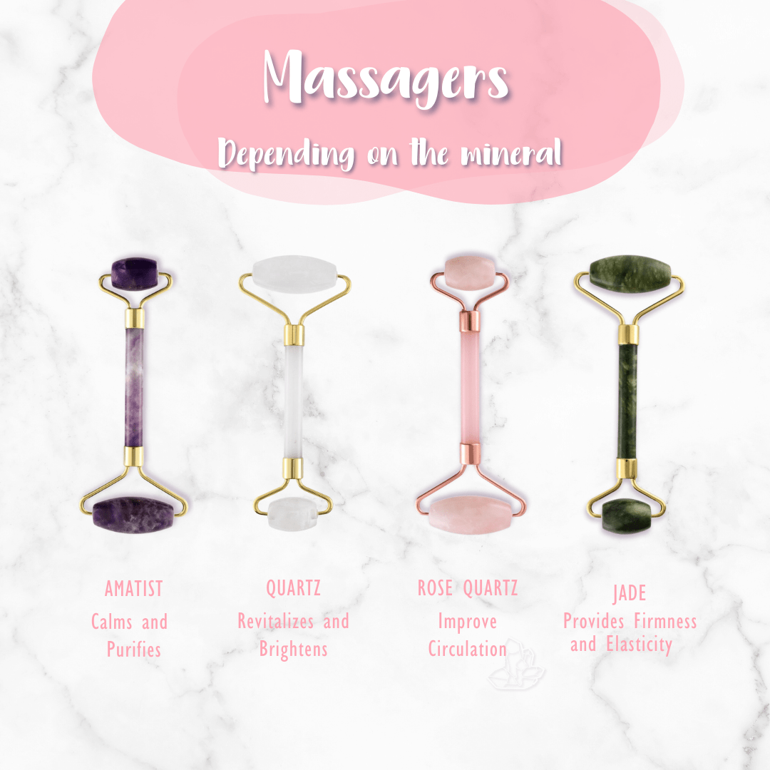 Vives de la Cortada S.L - Wholesale Body Massager - Rose quartz double roller massager4