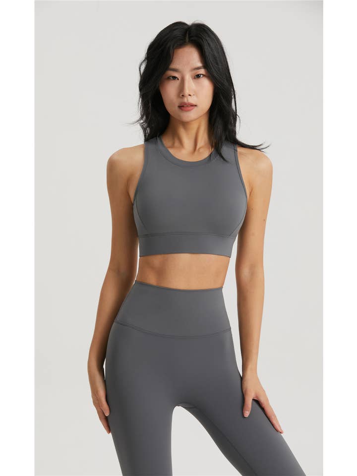 91thelabel - Vente Brassière de sport – femme - Soutien-gorge de sport à dos ouvert Merida Lycra® à coupe moulée4