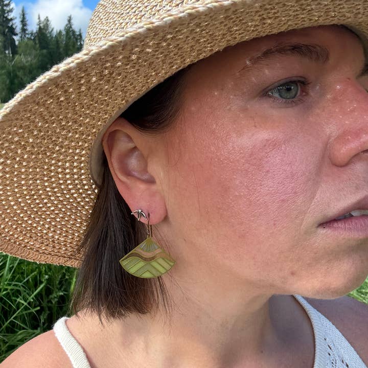 Wild Lupine Folkcraft - Wholesale Dangle Earrings - Range // stained glass resin earrings1