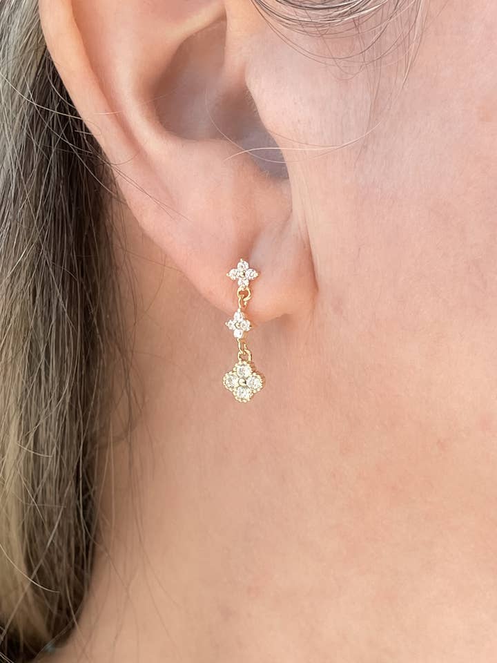 Small Triple Drop Earrings for wholesale by AJS Design Studio