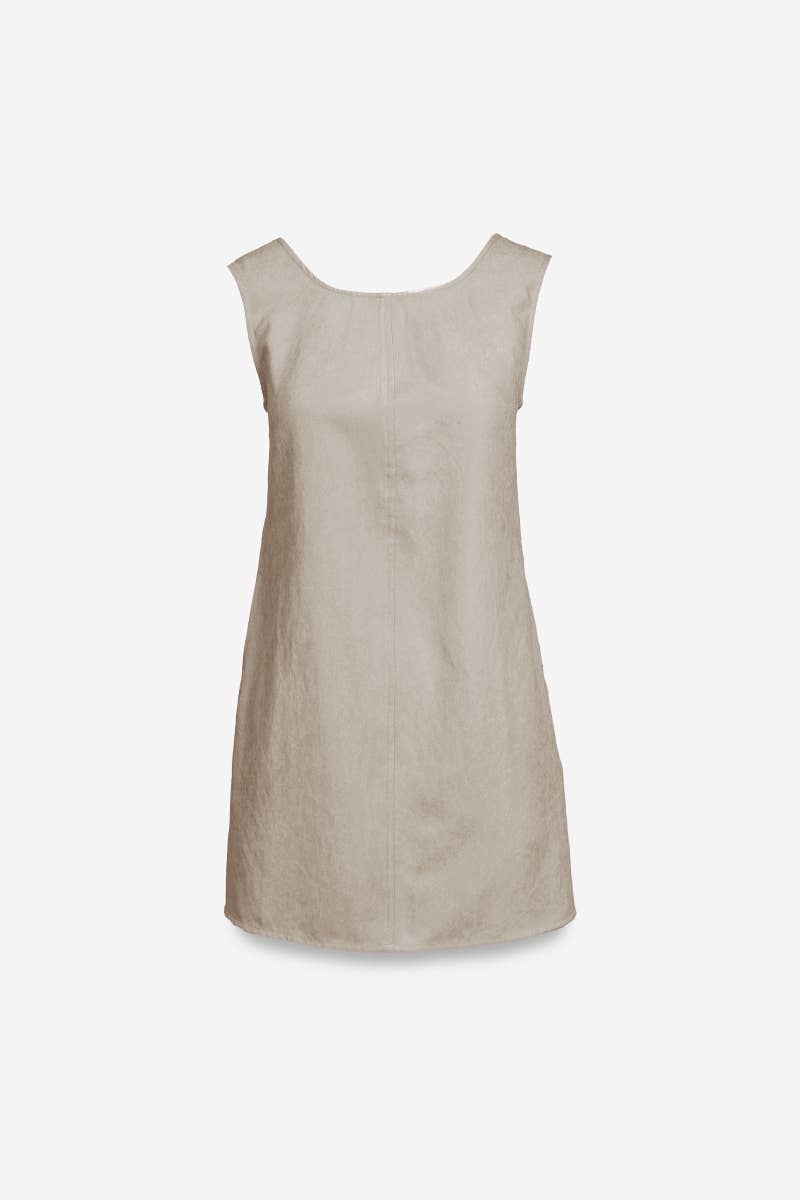 Naked Zebra - Wholesale Dress - Women's - Sleeveless Soft Matte Mini Shift Dress12