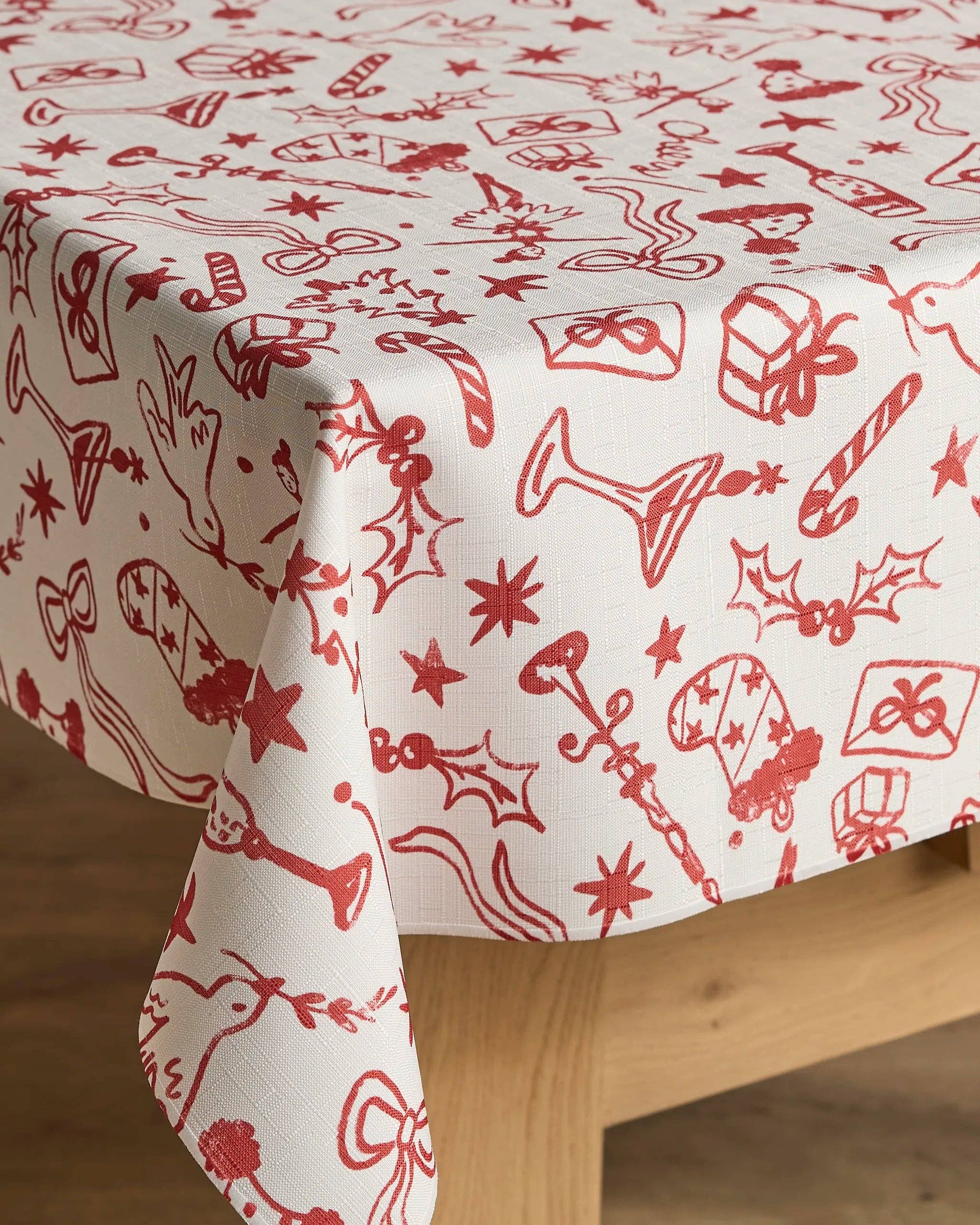 Geometry - Wholesale Tablecloth - Holiday Doodles Tablecloth0