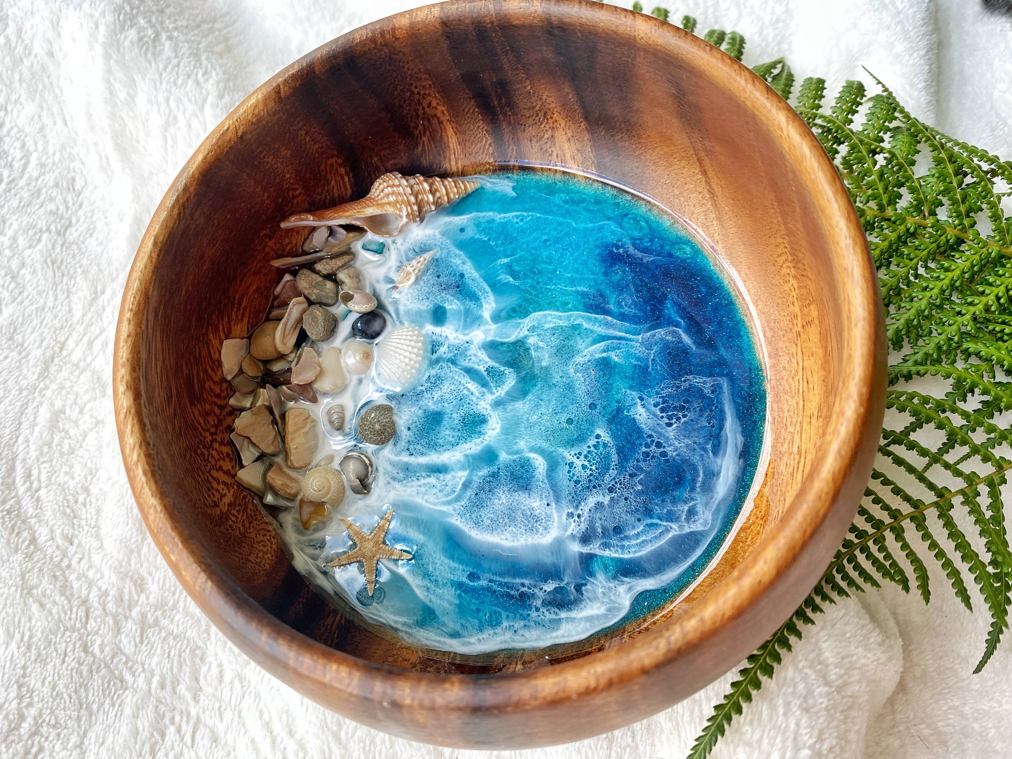 TBM Creations LLC - Wholesale Jewelry Dish - Made in Hawaii Medium Ocean trinket dish bowl | Jewelry dish2