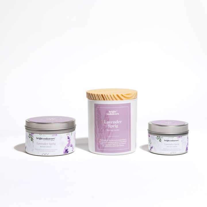 Bright Endeavors - Wholesale Jar/Filled Candle - Lavender Sprig