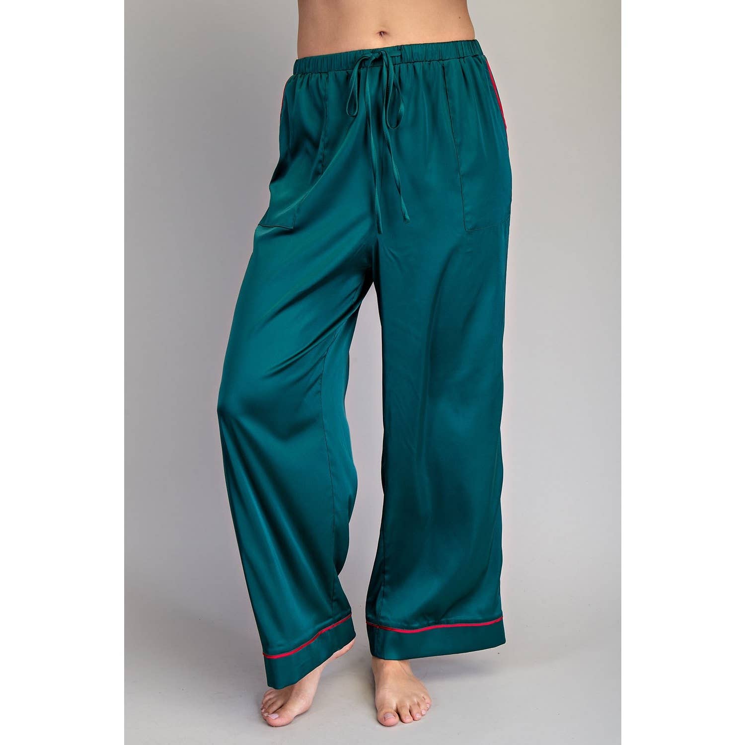 STYLE USA - Vente Haut et bas de pyjama – femme - Ensemble de détente en satin11