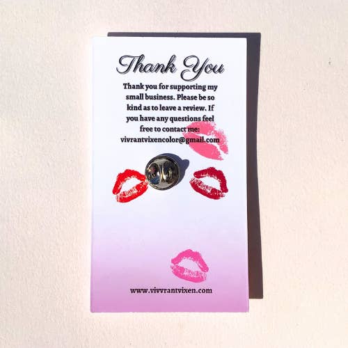 Vivrant Vixen - Wholesale Lapel Pin/Button - BDSM (top) Soft Enamel Pin 3