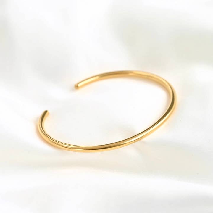 Blueyejewelry - Wholesale Cuff Bracelet - Slim Cuff Bracelets - Waterproof Gold Open Bangle -Claw Cuff2