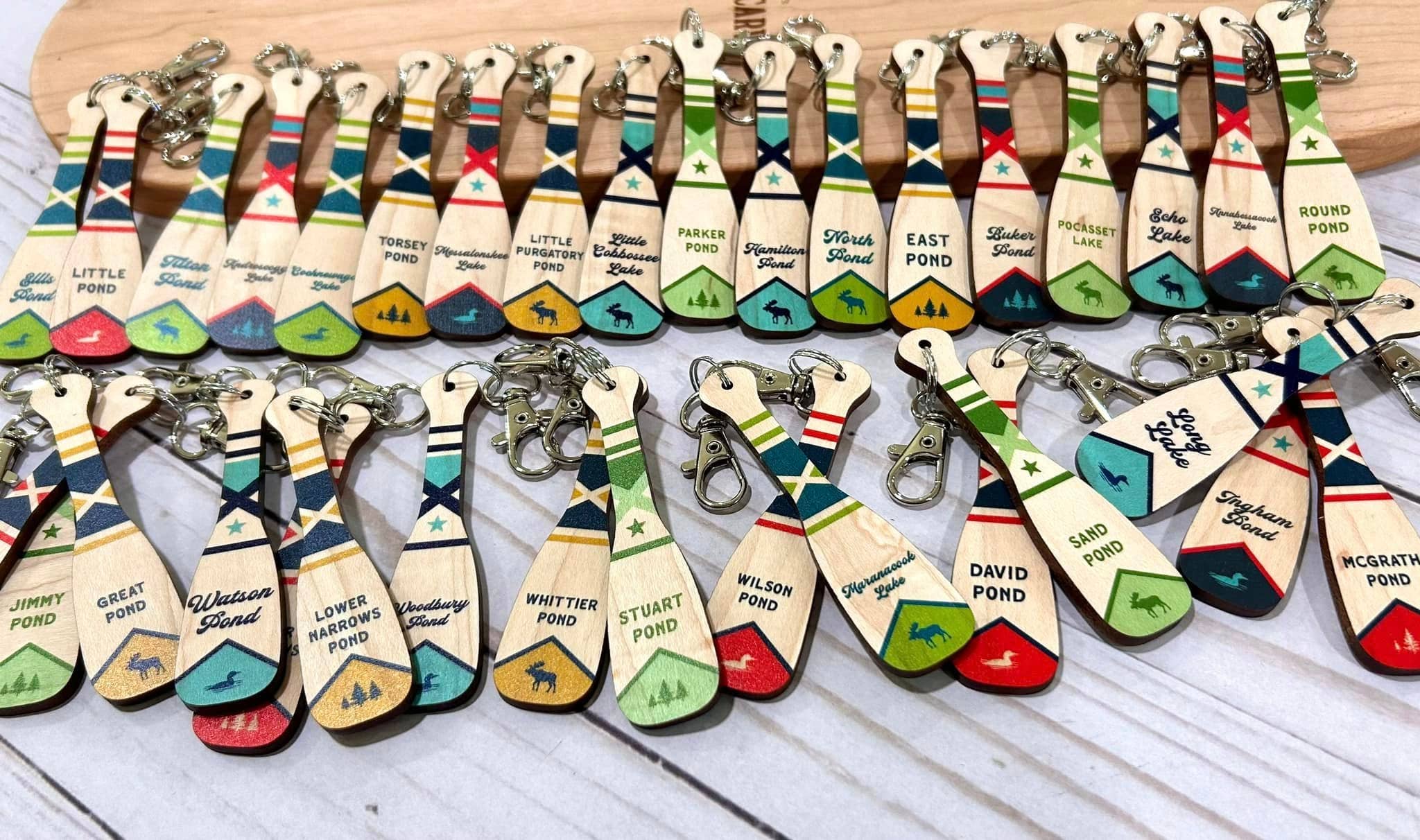 Cast & Carve - Vendita all'ingrosso Portachiavi - Unisex - Portachiavi a Pagaia con Testo Personalizzato2