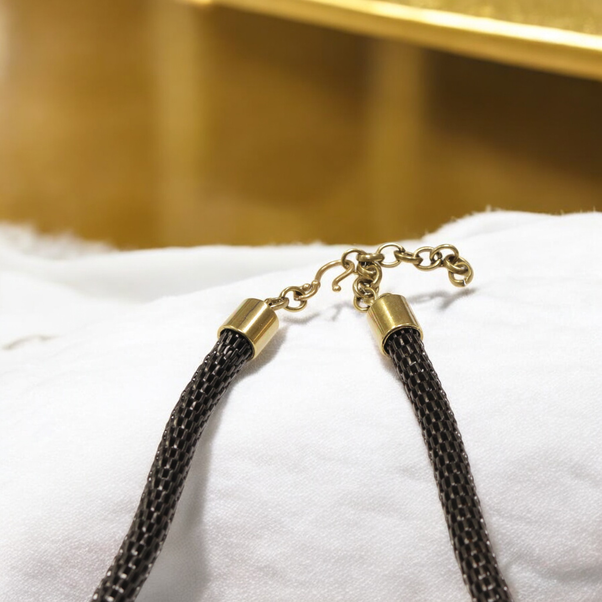 The Ancient Bazaar Jewelry & Accessories - Venta al por mayor Gargantilla ancha - Artículo n.º BRN-1021 - Collar de latón4