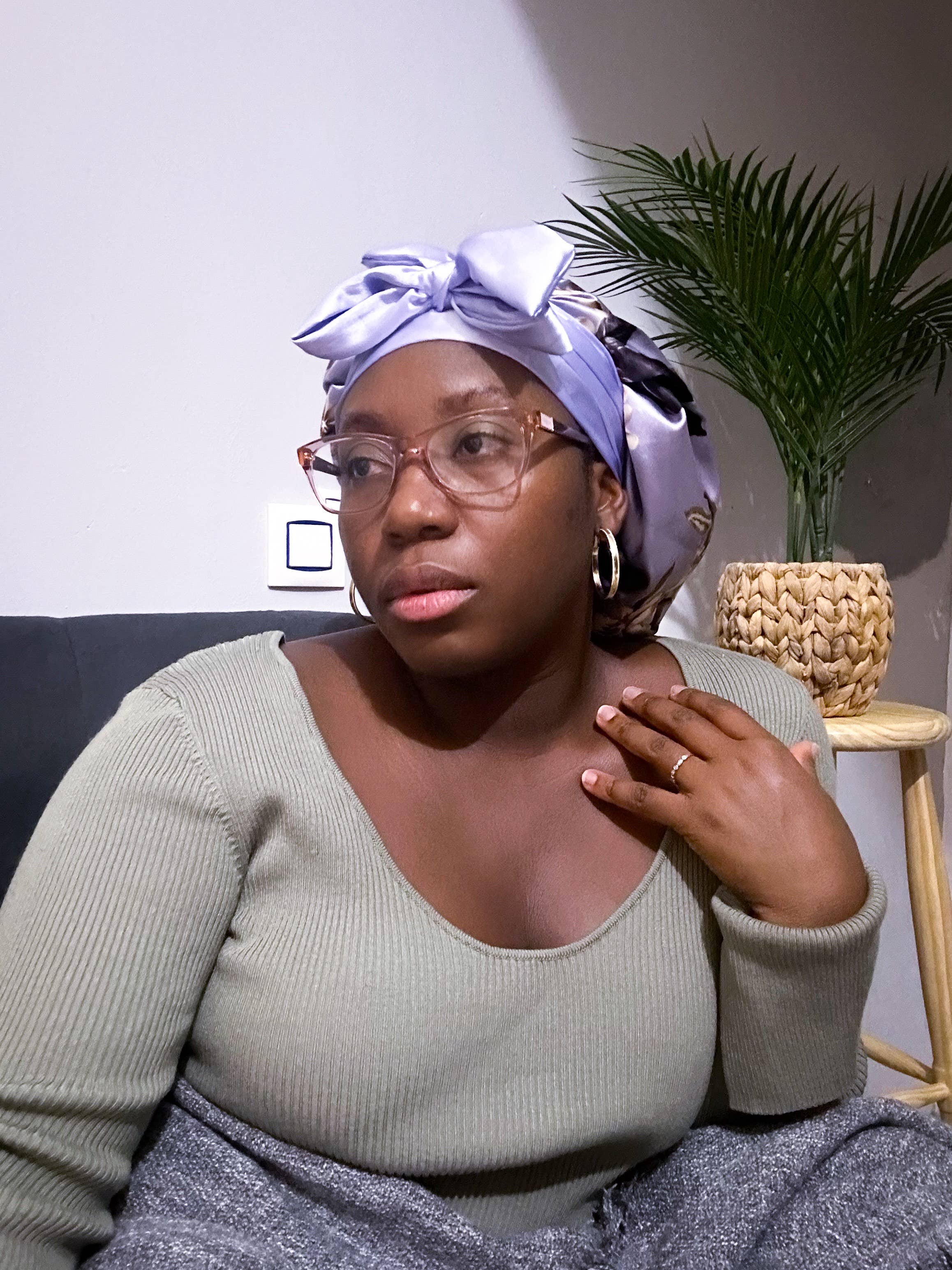 Asantewaa - Wholesale Sleep Cap / Bonnet - Women's - Reversible Satin Bonnet Eloise With band10