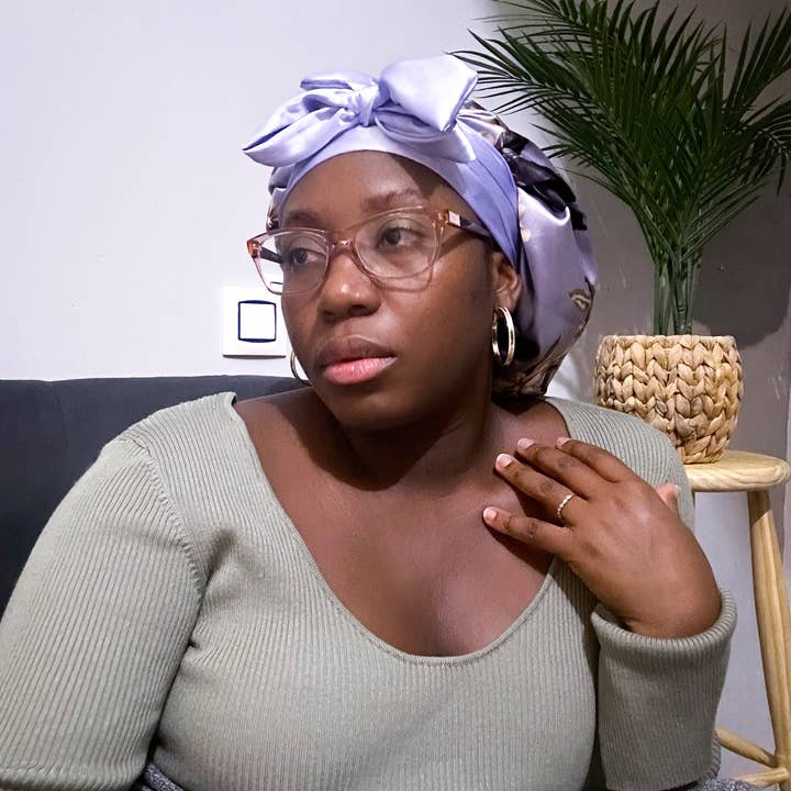 Asantewaa - Wholesale Sleep Cap / Bonnet - Women's - Reversible Satin Bonnet Eloise With band10