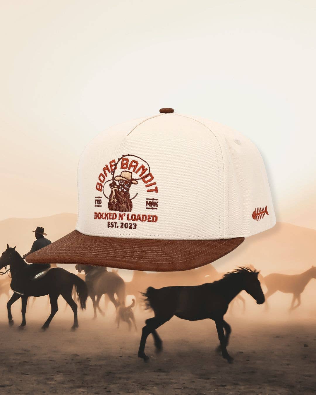 Docked N' Loaded - Wholesale Baseball Cap - Men's - BONE BANDIT HAT1