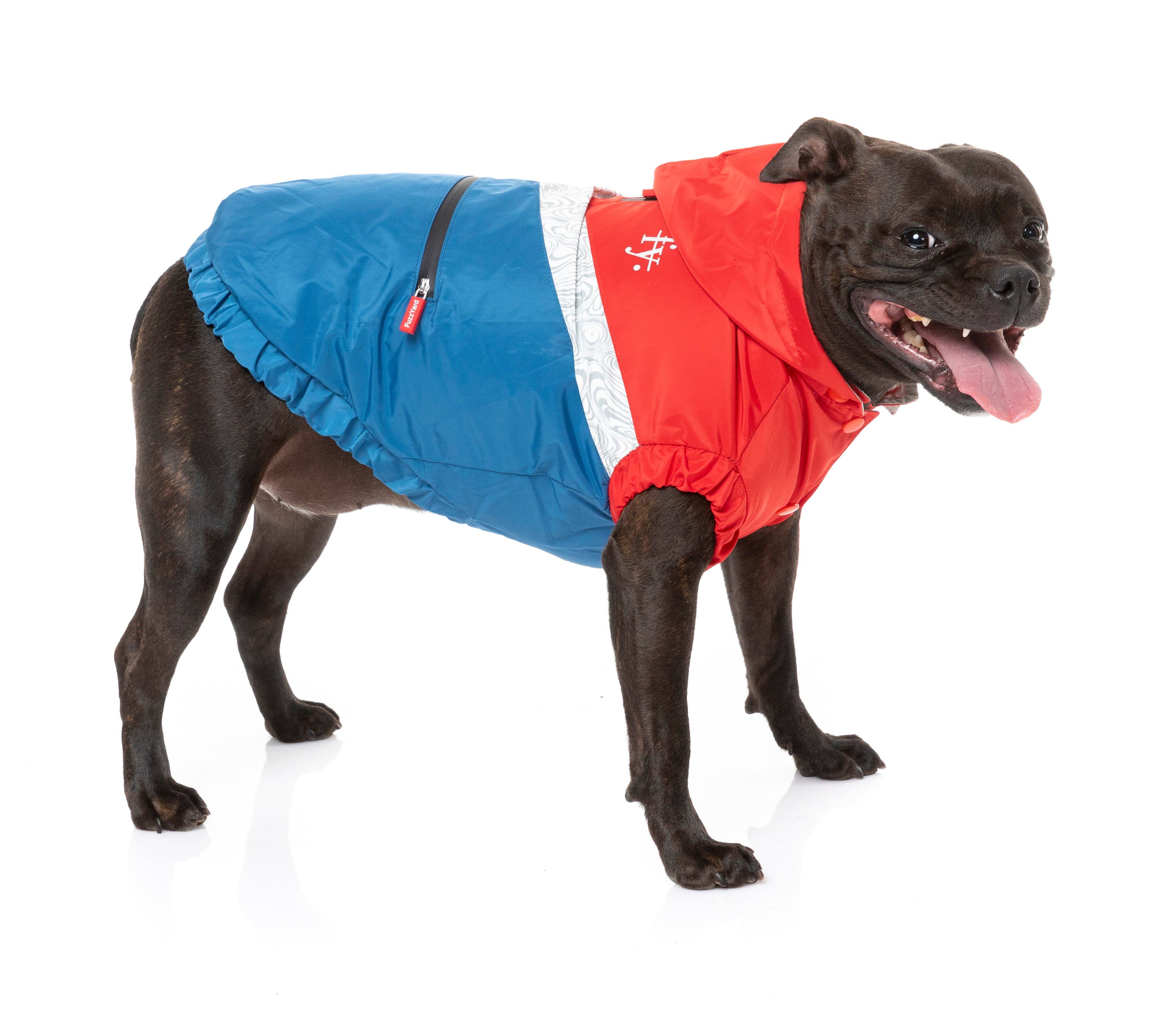 In Vogue Pets – wholesale Pet raincoat – Dog – The Seattle Raincoat - Red & Blue - SPECIAL OFFER!5