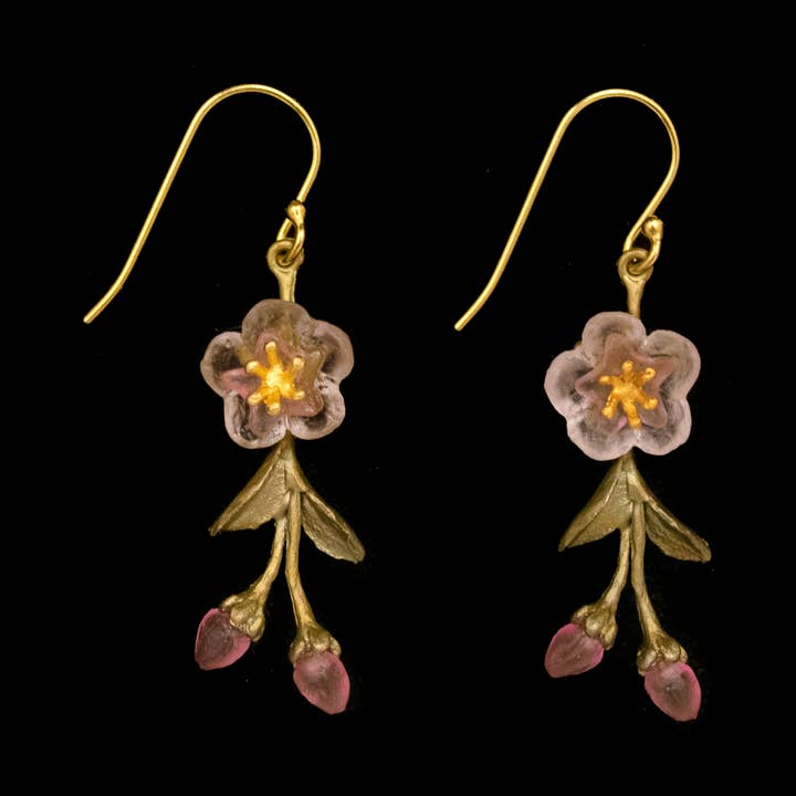 Peach Blossom Dainty Flower Drop Wire Earrings and other Purchase Wholesale peach blossom. Free Returns & Net 60 Terms on Faire trending on Faire.