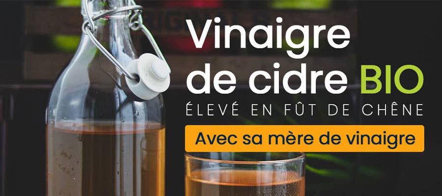 Produits-Normandie - Vente Vinaigre - Vinaigre de cidre BIO avec sa mère de vinaigre 1L2