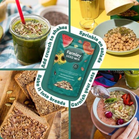 India shopping - Wholesale Seeds/Kernels - Farmley Protein Rich Mix Seeds - Chia, Pumpkin, Flax & More - 200 gms4