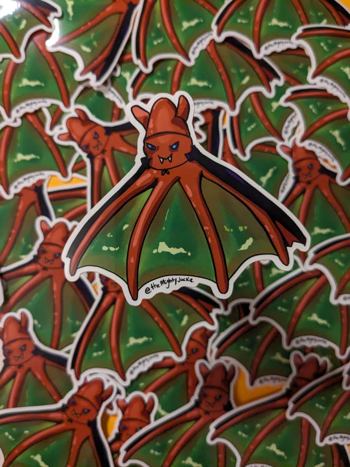Vampire Squid Sticker for wholesale by The Mighty Jackie