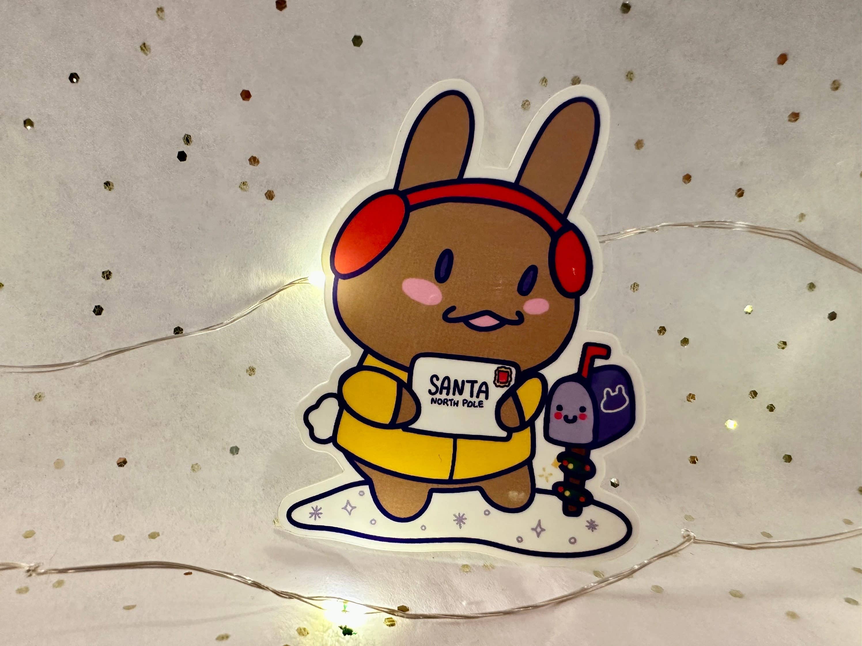 Courtney Elizabeth Studio - Wholesale Sticker - Bunny Letter to Santa Rabbit Christmas Waterproof Sticker3