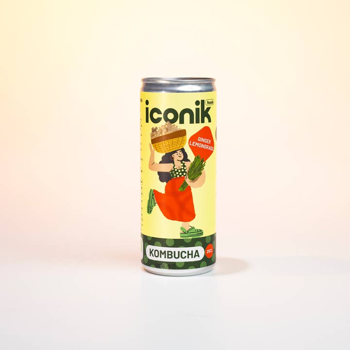 ICONIK Foods - Vente Kombucha - Kombucha ICONIK Foods - Gingembre et citronnelle