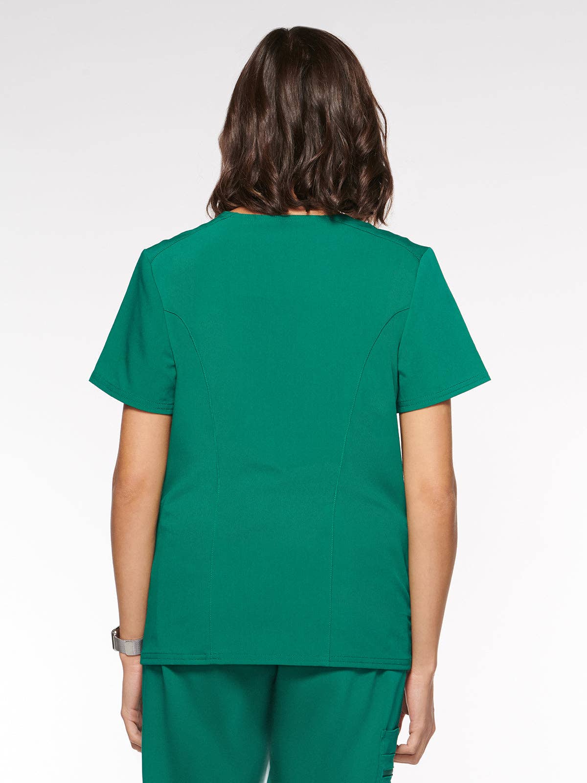 Aura Naturale – wholesale Healthcare uniform – Women's – Coral Women Mock Wrap with 6 Pockets Scrubs Top (94003)11