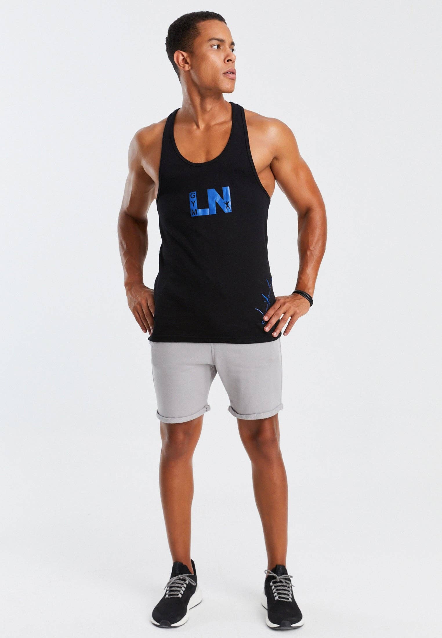 Leif Nelson GmbH - Wholesale Hemd - Heren - Heren gym stringer LN-62057