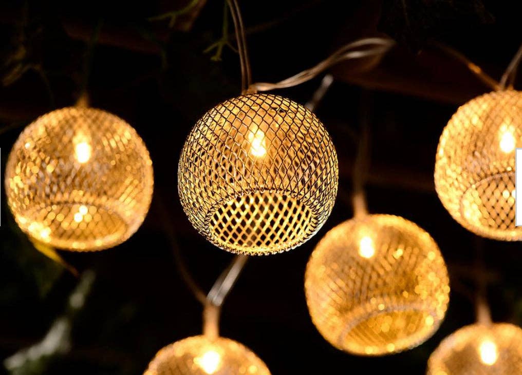 OutdoorSolarOutlet – wholesale String lights – Hampton Bay Indoor 12 ft. Battery Operated Metal Integrated LED String Lights (10-Light)0