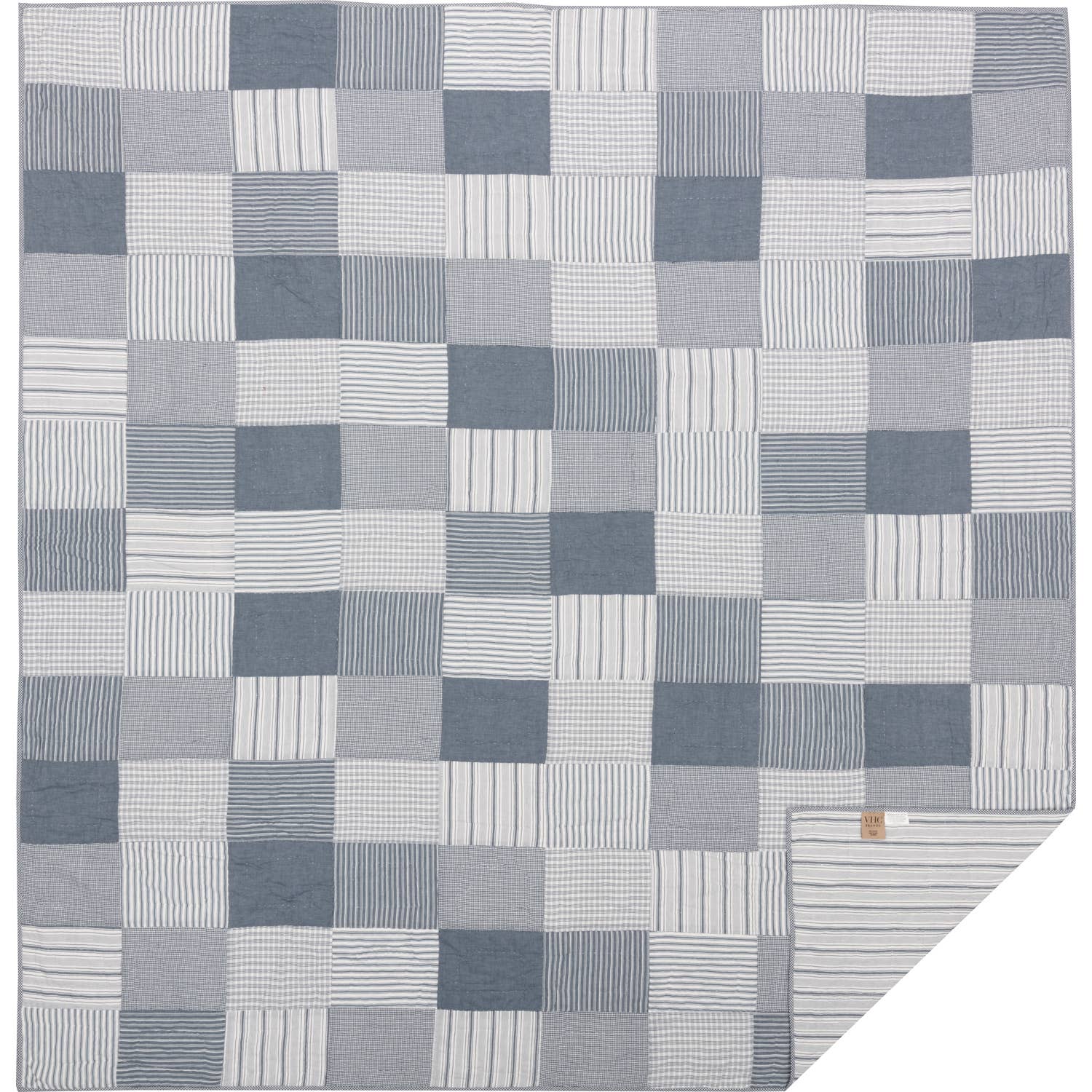 VHC Brands - Vente Courtepointe - Sawyer Mill Couette Queen Bleu 90 x 90 L2
