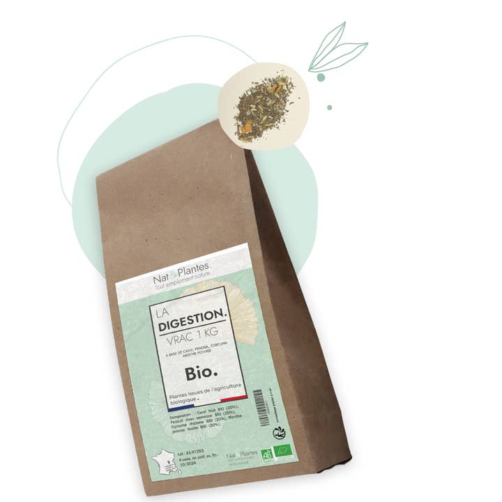 Organic Digestion Bulk 1KG for wholesale by Nat&Plantes