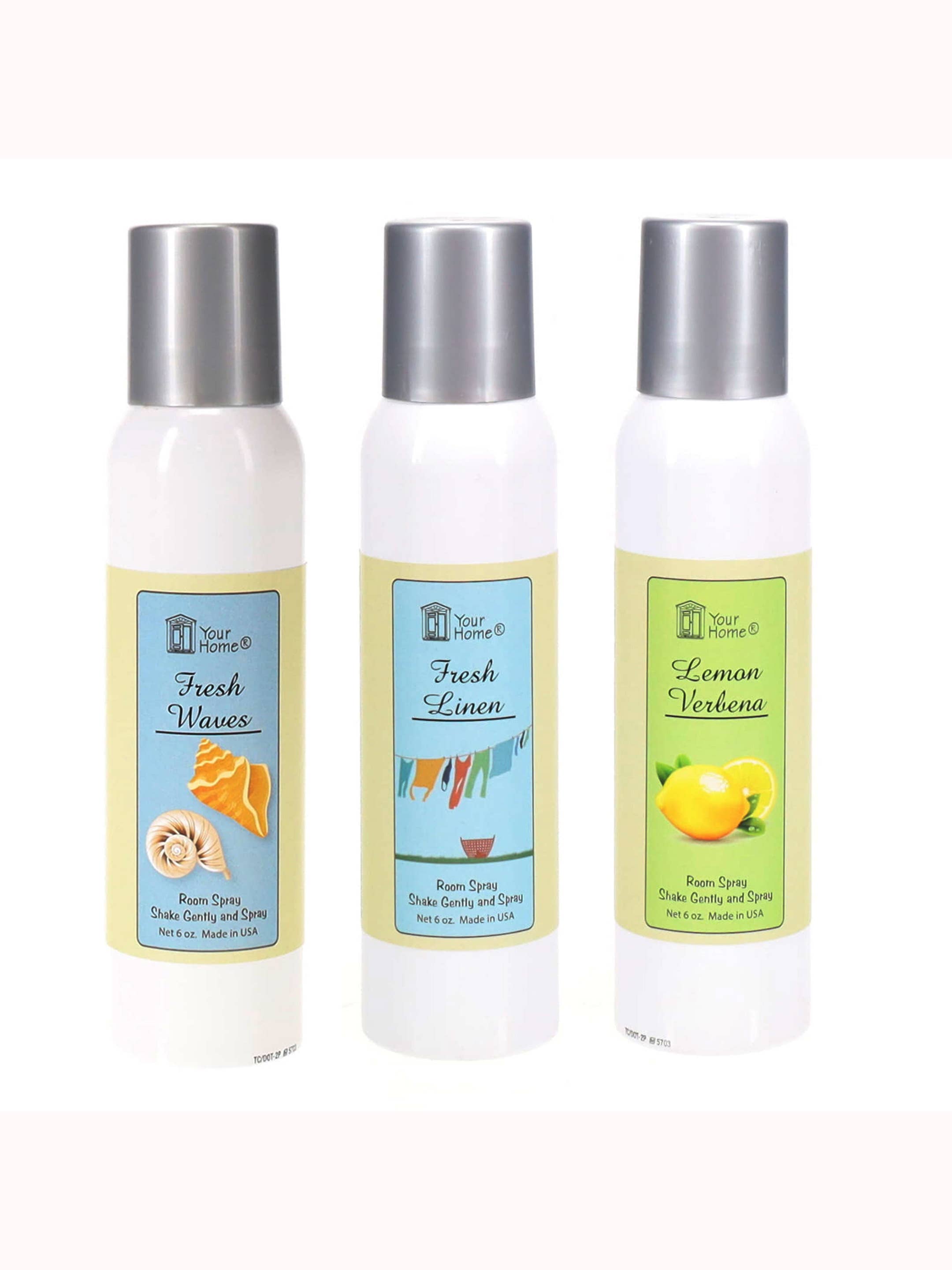 Your Home - Wholesale Kamer- en linnenspray - Room Spray Everyday Scents Mix, 6 stuks
